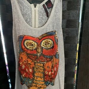 Heart n crush owl tank